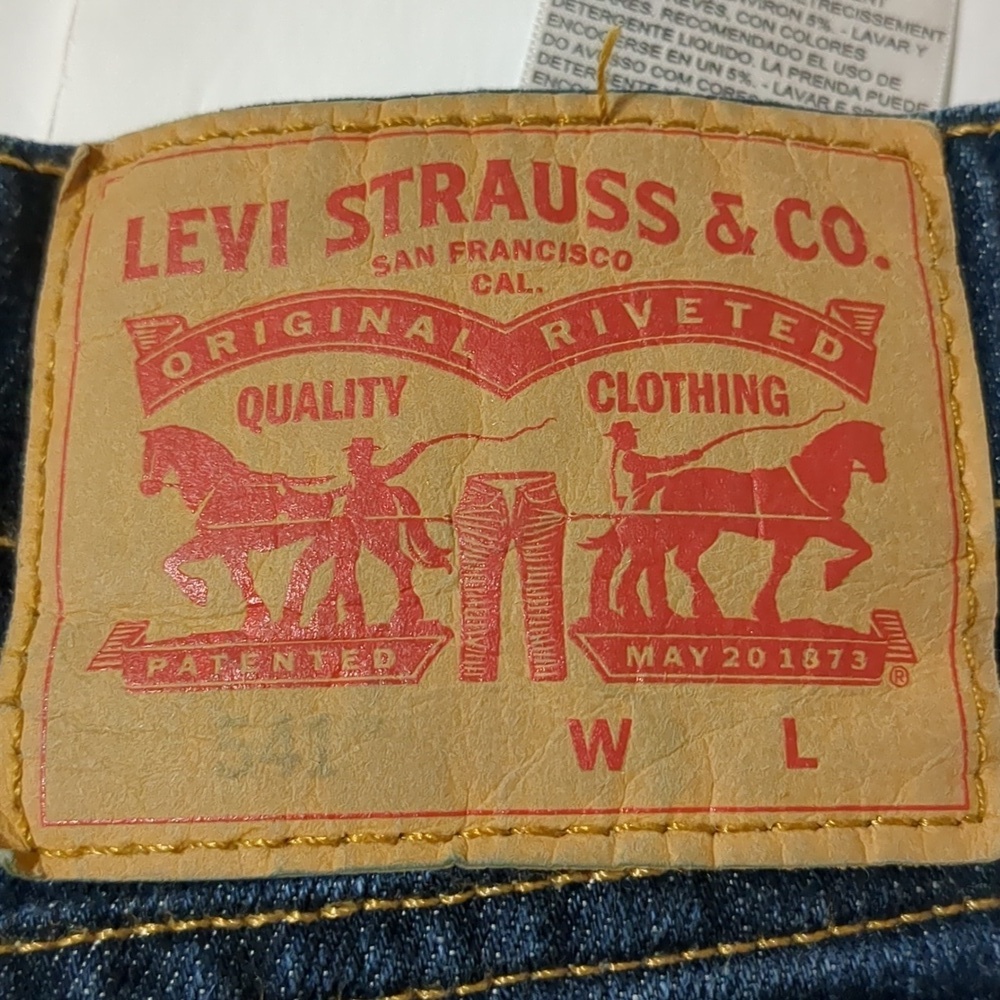 Levi Strauss 541 Waterless Dark Wash Men size 46/30 - Picture 3 of 6